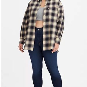 Levi’s Premium 721 high rise skinny jeans, dark wash, 26, high waist